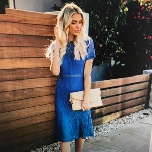 Vici Blue Lace Dress